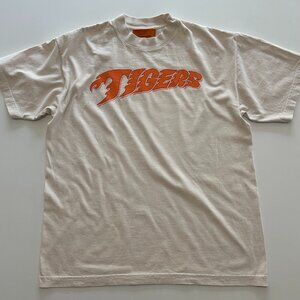 Fat Tiger Workshop Beige Tiger T-shirt Medium Streetwear Vintage